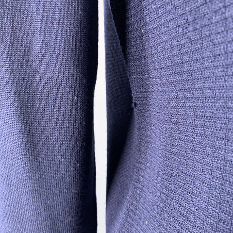 HUGO BOSS Size XL Navy Knit Wool Zip Up Cardigan