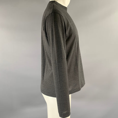 DANIEL CLEARY Size L Grey Knit Wool Lightweight Pullover