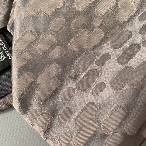 GIORGIO ARMANI Grey Silk Abstract Tie