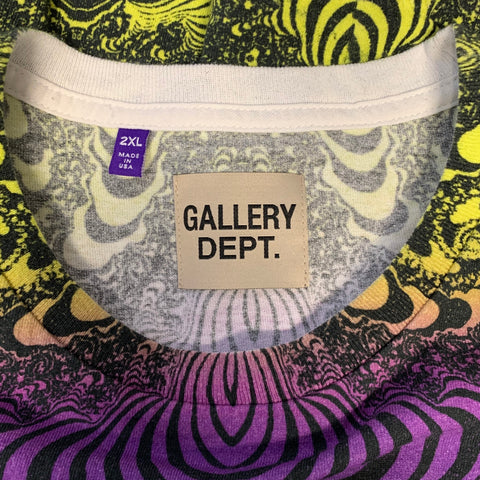 GALLERY DEPT. Size XXL Multi-Color Print Cotton Crew-Neck T-shirt
