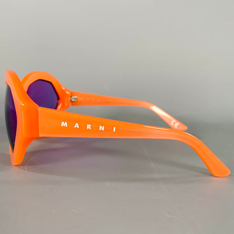 MARNI Cumulus Cloud Orange Acetate Sunglasses