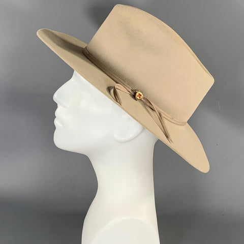 STETSON Size 61 Cream Felt Hats