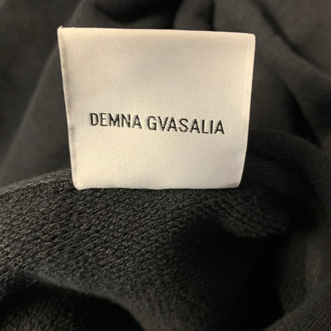 VETEMENTS S/S2018 Size M Black Distressed Hooded Sweater Womens