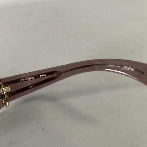 GAULTIER Silver Tan 56-6202 Acetate Sunglasses