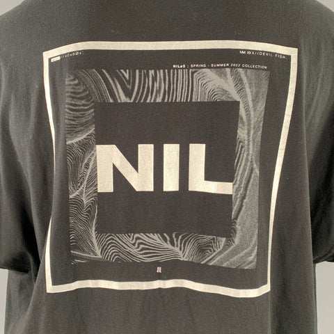 JULIUS JAPAN x NILOS SS22 Size XL Black Cotton Crew Neck T-shirt