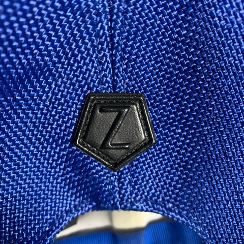 Z ZEGNA Size L Blue Textured Rayon Hats