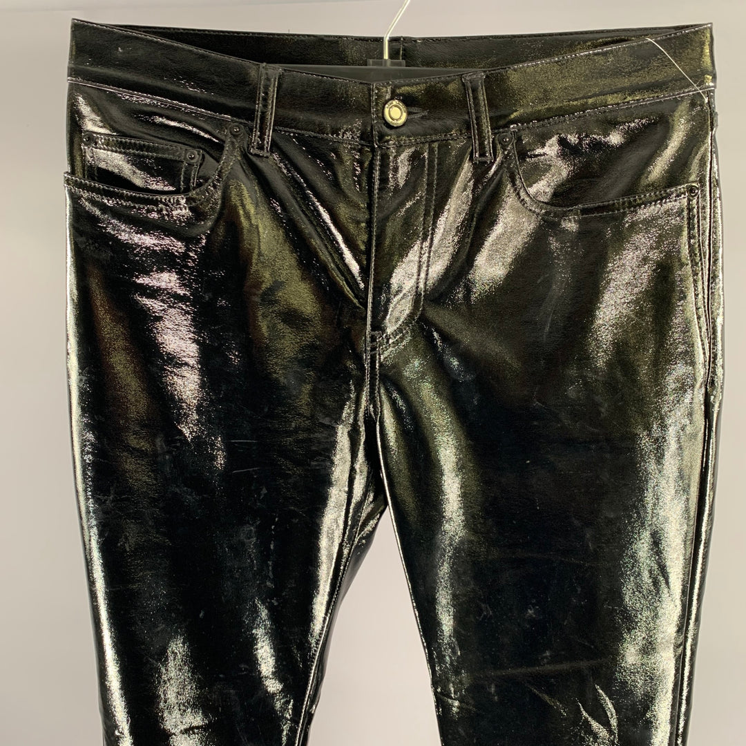 SAINT LAURENT Size 30 Black Polyester  Pants
