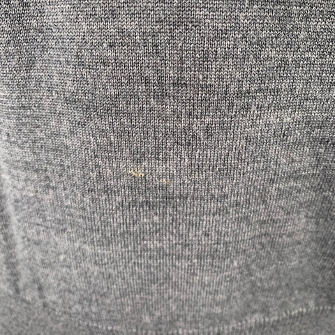 GIORGIOLINI Size M Grey Merino Wool V-Neck Pullover