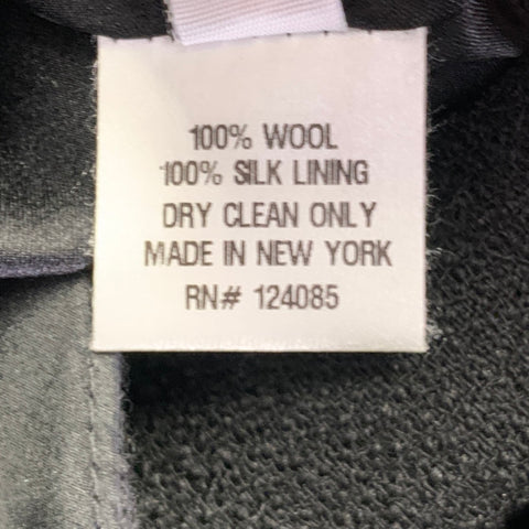 LISA PERRY Size 2 Black Cream Wool Circles Short Sleeve Dress