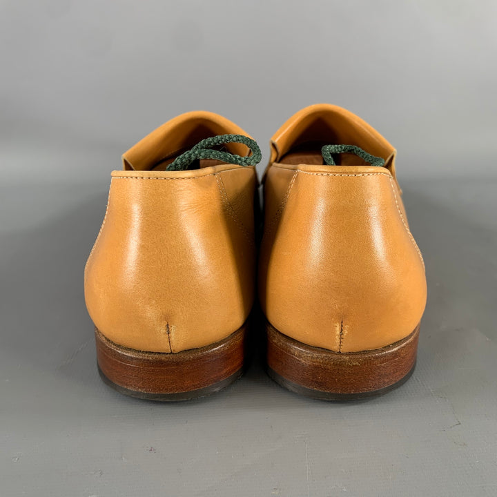 JOHN LOBB Size 9 Tan Leather Penny Loafers