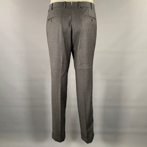 ERMENEGILDO ZEGNA Size 32 Grey Wool Slim Fit Dress Pants