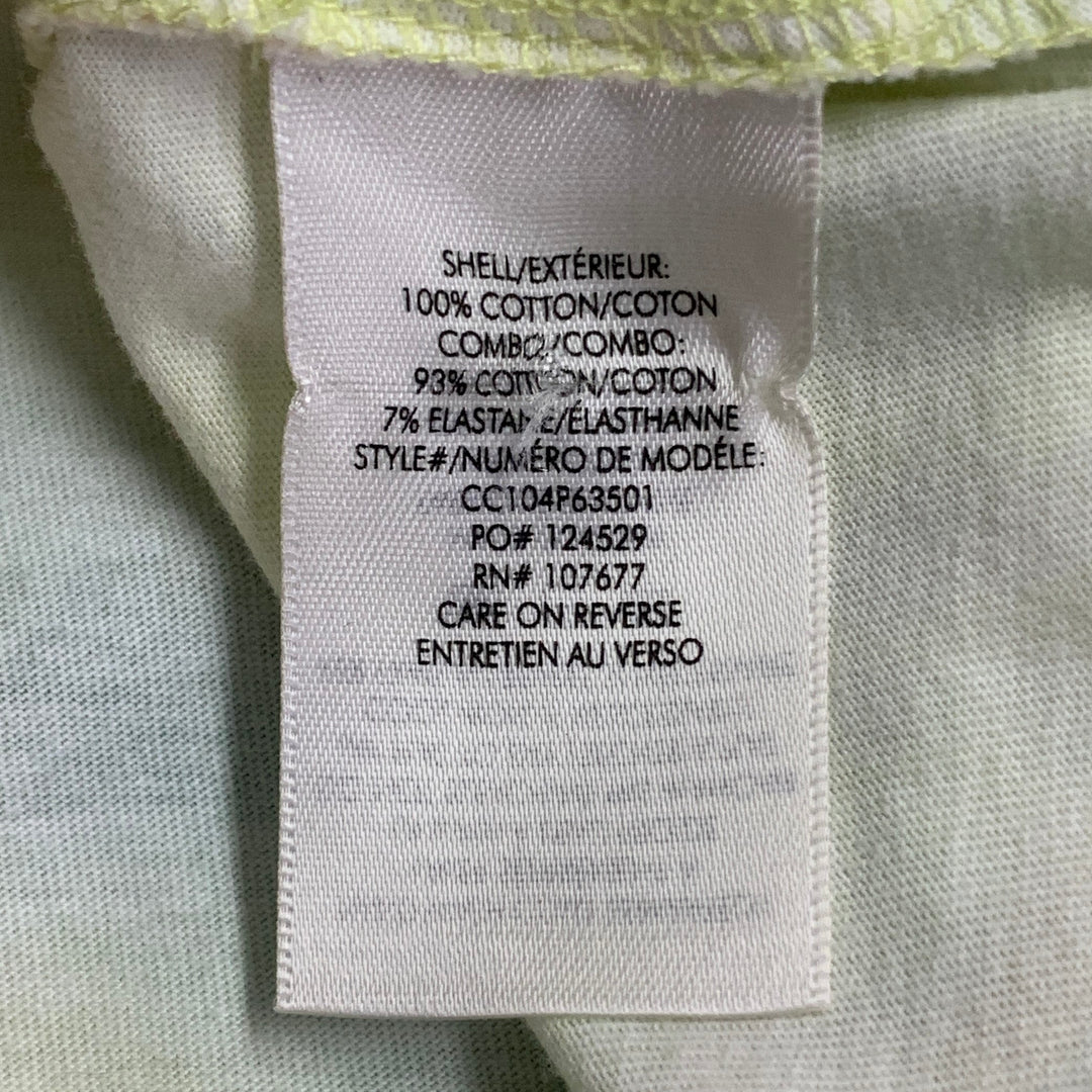 ALICE + OLIVIA Size M Yellow Multi Color Cotton Tie Dye Oversized Crew Neck T-Shirt
