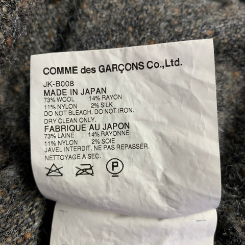 JUNYA WATANABE Size M Brown Tan Rayon Silk Raw Edge Cardigan