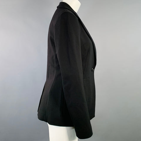 DOROTHEE SCHUMACHER Size 2 Black Viscose Blend Jacket Blazer