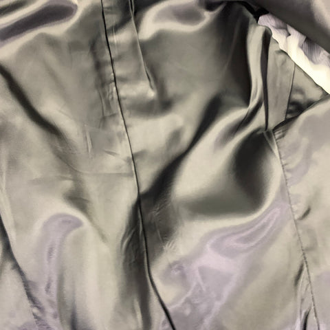CALVIN KLEIN Size 46 Black White Pinstripe Wool Single Breasted Suit