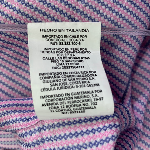 GIVENCHY Size M Pink Blue Stripe Modern Fit Long Sleeve Shirt