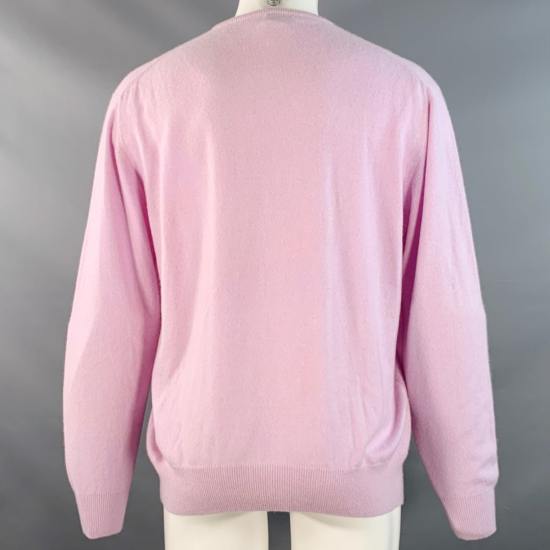 LORO PIANA Size M Purple Lavender Cashmere Crew Neck Sweater