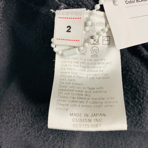 VISVIM -Pantalones deportivos DMGD- Talla S Pantalones casuales con cordón de algodón lavado negro