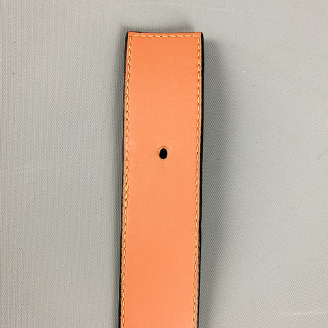 LOEWE Taille 44 Ceinture en cuir réversible noir beige
