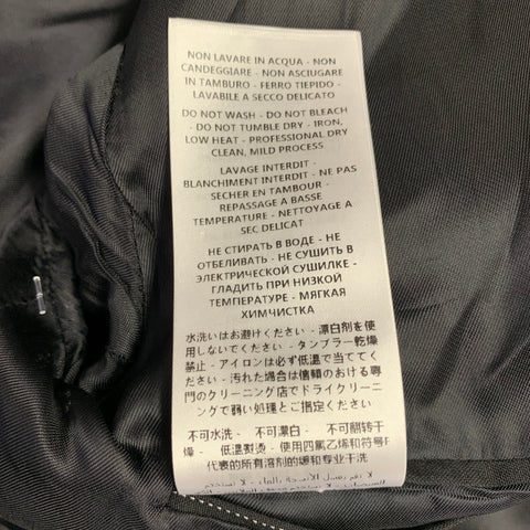 MCQ by ALEXANDER MCQUEEN Size 36 Black White Stripe Zip Up Bomber Coat