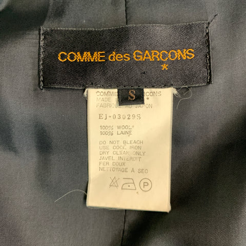 COMME des GARCONS 1980s Taille S Veste asymétrique en laine noire