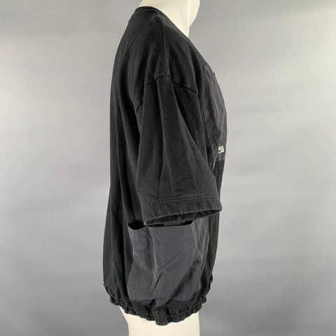 NEIGHBORHOOD Size M Black Graphic Cotton Oversized T-shirt