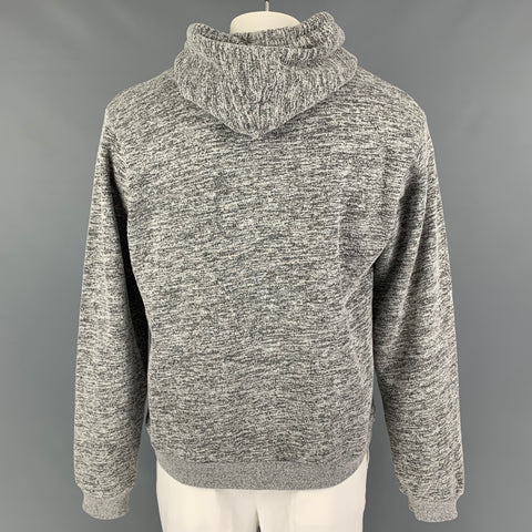 JOHN ELLIOTT Sudadera con capucha de algodón/poliéster gris jaspeado Talla XL