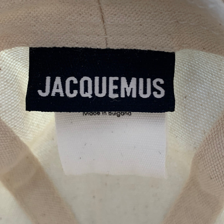 JACQUEMUS Beige Cotton Canvas Bucket Hat