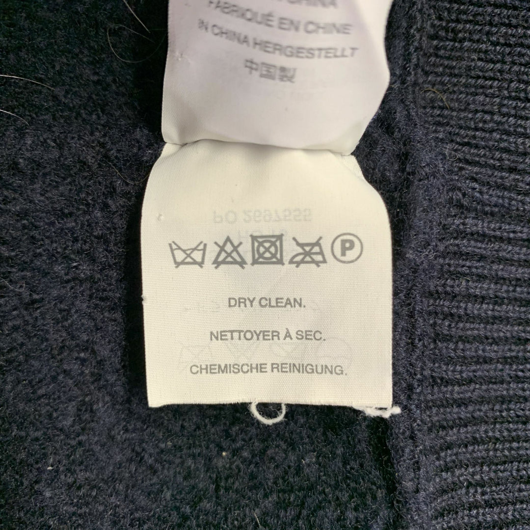 WALLACE & BARNES Size S Navy Merino Wool 2 pockets Cardigan