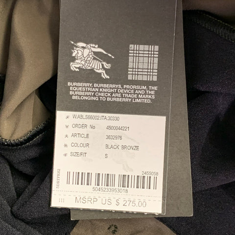 BURBERRY BRIT Maillot de bain taille S, marron beige, mélange de polyamide, bordures contrastantes