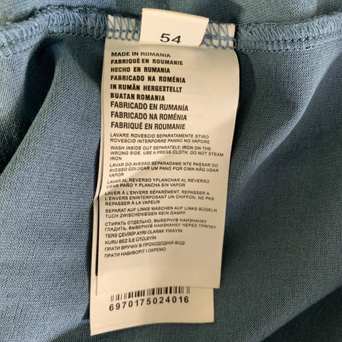 LOUIS VUITTON Size XL Blue Teal Cotton Blend Buttoned Polo