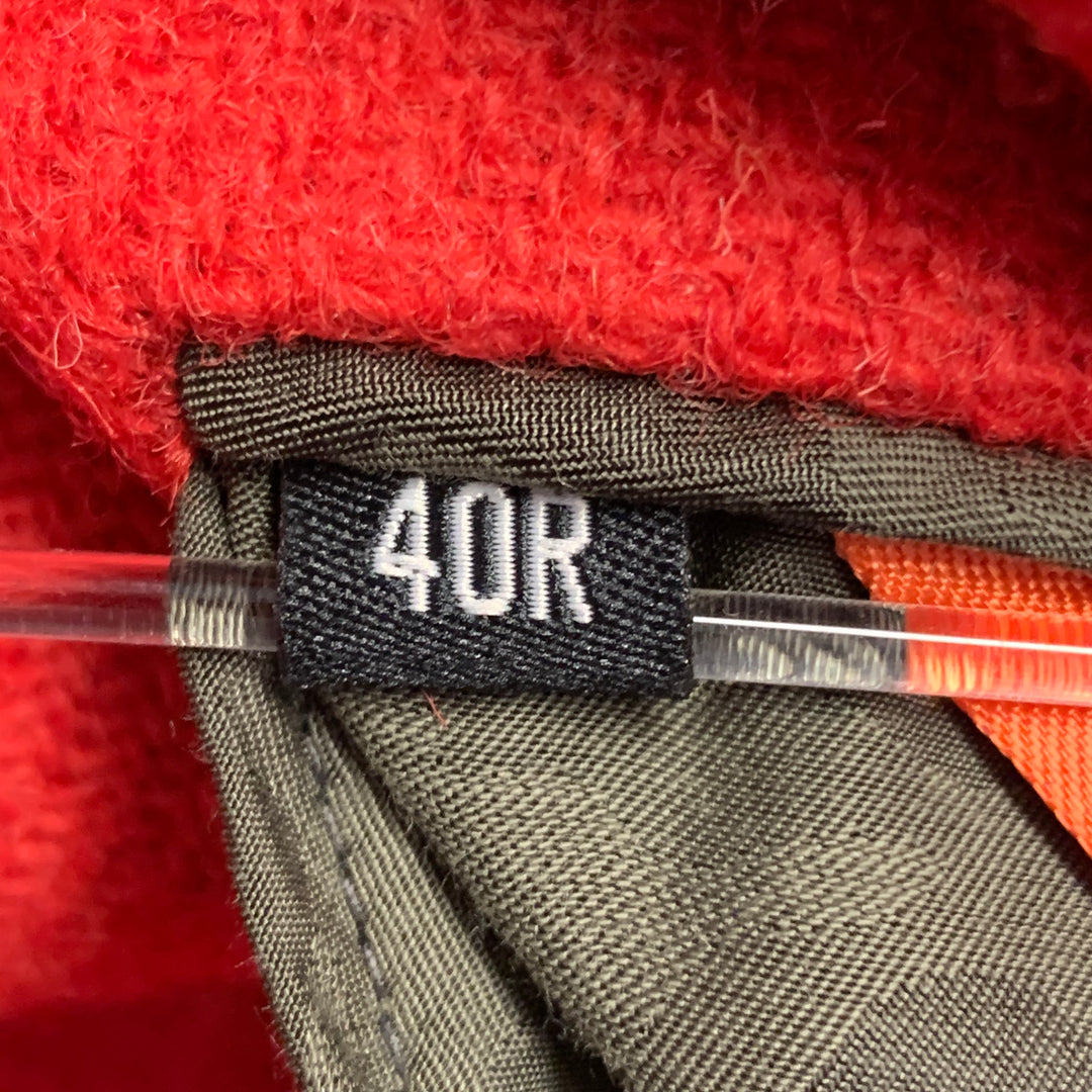 TODD SNYDER Size 40 Regular Orange Wool Tweed Single Breasted Notch Lapel Suit