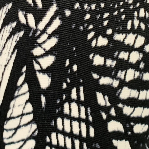 MM6 MAISON MARGIELA Size 4 Black White Cotton Blend Print Casual Pants