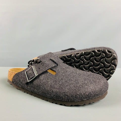 BIRKENSTOCK Size 9 Grey Felt Slip On Loafers
