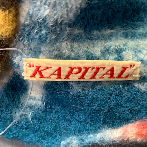 KAPITAL Multi Color Patchwork Oversized Wool Scarf
