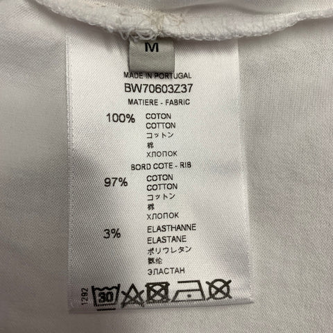 GIVENCHY 2020 Size M Lunar New Year White Pink Rat Print Cotton Crew Neck T-shirt