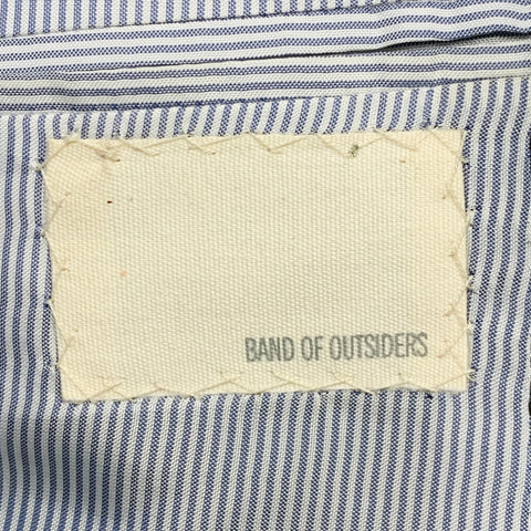 BAND OF OUTSIDERS Size XS Black Twill Wool Notch Lapel Suit