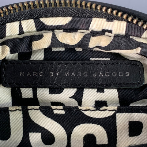 MARC by MARC JACOBS Black Gunmetal Studded Leather Shoulder Bag
