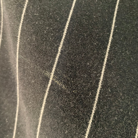 HUGO BOSS Size 30 Black Grey Pinstripe Cotton Velvet Dress Pants