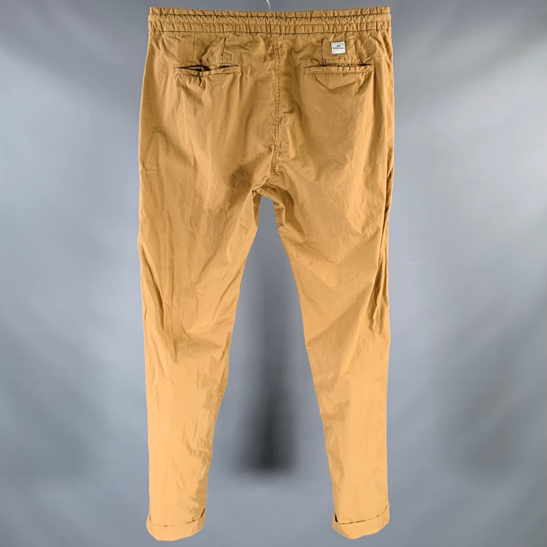 PS by PAUL SMITH Size M Camel Solid Cotton Cuffed Casual Pants