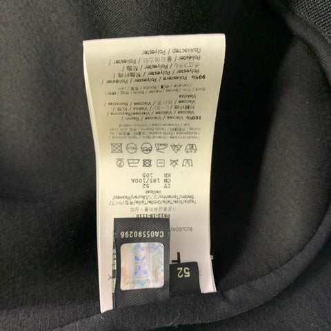 FENDI Size 42 Black Viscose Zip Up Jacket