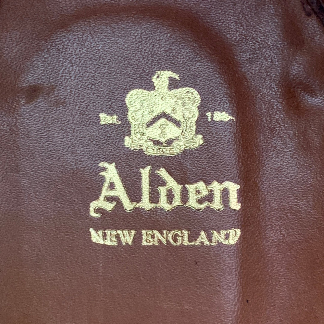 ALDEN Size 10 Black Tan Leather Lace Up Ankle Boots