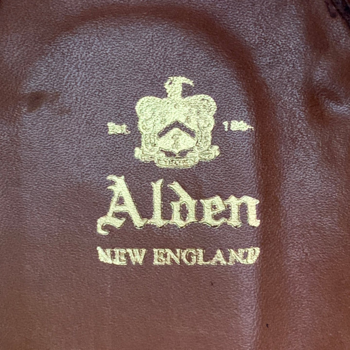 ALDEN Size 10 Black Tan Leather Lace Up Ankle Boots