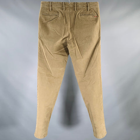 PT01 Size 33 Khaki Cotton  Elastane Chino Casual Pants