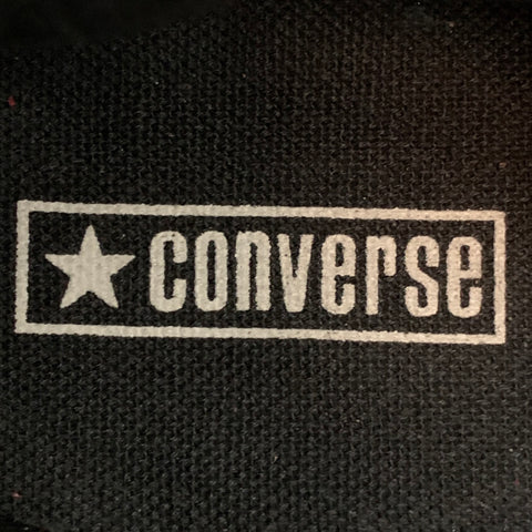CONVERSE Size 9 Black Leather High Top Sneakers
