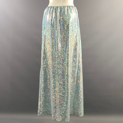 SAKS POTTS Size S Silver Blue Polyamide Elastane Metallic A-Line Outfits & Sets