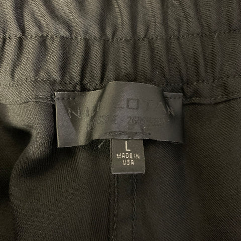 NILI LOTAN Size L Black Wool Drop crotch Casual Pants