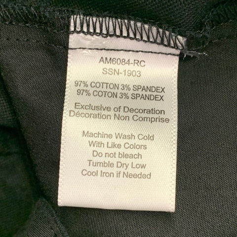 ATM Size 32 Black Cotton Blend Flat Front Casual Pants