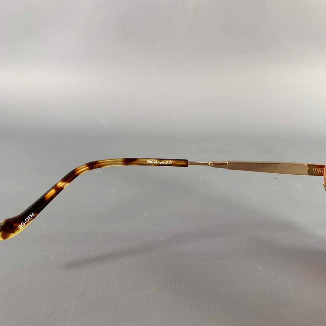 MATSUDA 2809H-V2 Terminator II Gold Orange Titanium Limited Edition Sunglasses
