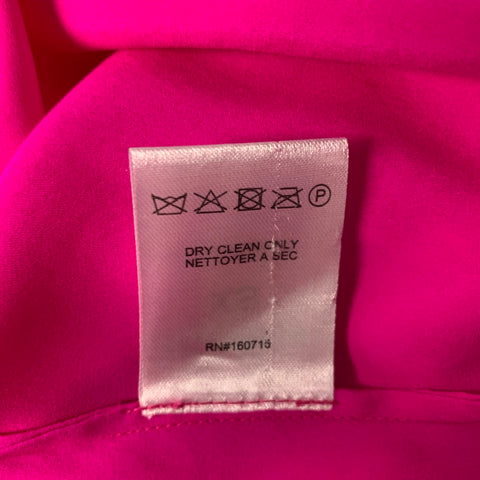 RETROFETE Size XS Pink Silk Spandex Button Up Shirt